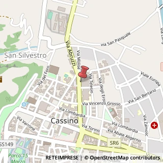 Mappa Via XX Settembre, 50, 03043 Cassino, Frosinone (Lazio)