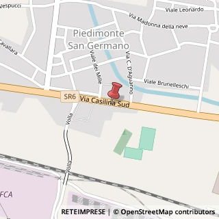 Mappa Via Casilina Sud, 68, 03030 Piedimonte San Germano, Frosinone (Lazio)