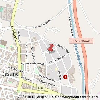 Mappa Via Leonardo Da Vinci, 11, 03043 Cassino, Frosinone (Lazio)