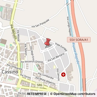 Mappa Via Michelangelo Buonarroti, 62, 03043 Cassino, Frosinone (Lazio)