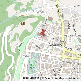 Mappa Via Benedetto Croce, 15, 03043 Cassino, Frosinone (Lazio)