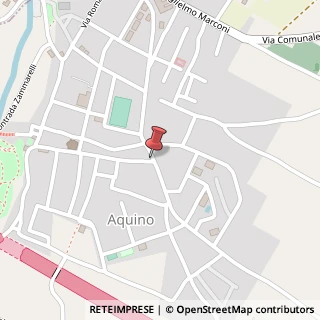 Mappa Via del Risorgimento Angolo Via della Vittoria, 03031 Aquino, Frosinone (Lazio)