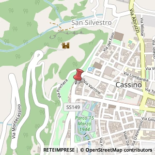 Mappa Via Riccardo da San Germano, 33, 03043 Cassino, Frosinone (Lazio)