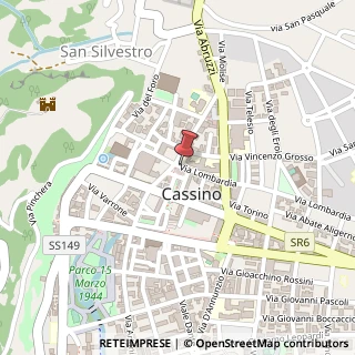 Mappa Via Lombardia, 8, 03043 Cassino, Frosinone (Lazio)
