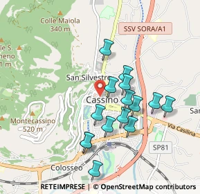 Mappa Piazza Alcide De Gasperi, 03043 Cassino FR, Italia (0.884)