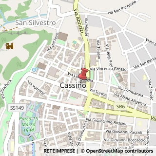 Mappa Via T. Piano, 16, 03043 Cassino, Frosinone (Lazio)