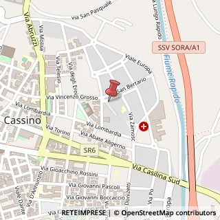 Mappa Piazza Pier Carlo Restagno, 4, 03043 Cassino, Frosinone (Lazio)