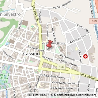 Mappa Via Lombardia, 10, 03043 Cassino, Frosinone (Lazio)