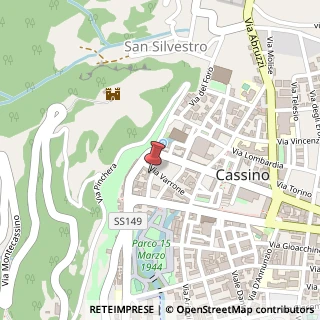 Mappa Via Condotti, 25, 03043 Cassino, Frosinone (Lazio)