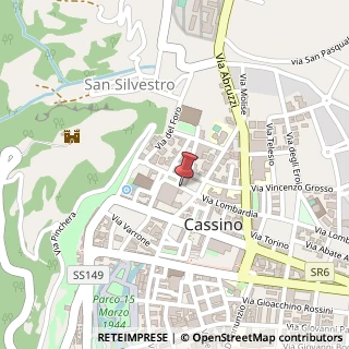Mappa Via San Germano, 31, 03043 Cassino, Frosinone (Lazio)