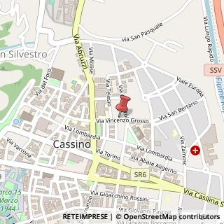 Mappa Via Vincenzo Grosso, 7, 03043 Cassino, Frosinone (Lazio)