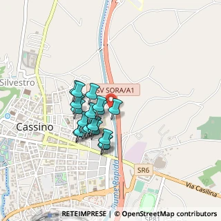 Mappa Via Lungofiume Madonna di Loreto, 03043 Cassino FR, Italia (0.3575)
