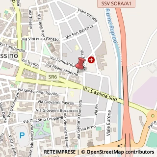 Mappa Via Abate Aligerno, 99, 03043 Cassino, Frosinone (Lazio)