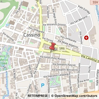 Mappa Via Giuseppe Verdi, 2, 03043 Cassino, Frosinone (Lazio)