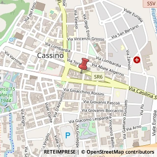 Mappa Via Enrico de Nicola, 140, 03043 Cassino, Frosinone (Lazio)