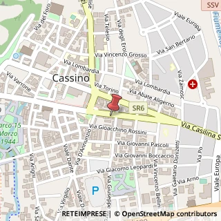 Mappa Corso della Repubblica, 128, 03043 Cassino, Frosinone (Lazio)