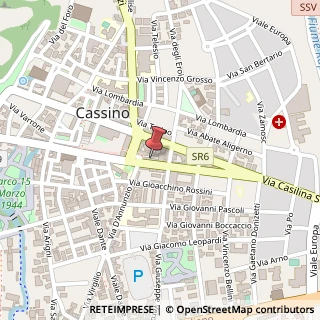 Mappa Corso della Repubblica, 169, 03043 Cassino, Frosinone (Lazio)