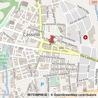 Mappa Via Enrico de Nicola, 134, 03043 Cassino FR, Italia, 03043 Cassino, Frosinone (Lazio)