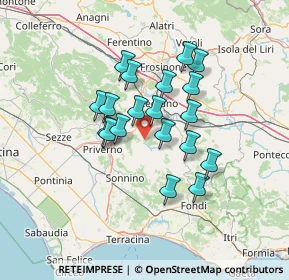 Mappa Via Selvapiana, 03020 Villa Santo Stefano FR, Italia (11.32789)