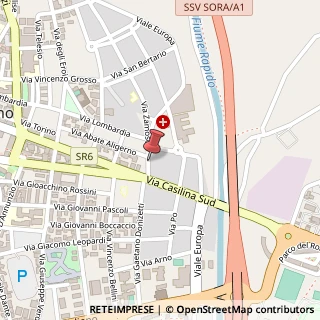 Mappa Via Zamosch, 2, 03043 Cassino, Frosinone (Lazio)