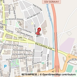 Mappa Via Tychy, 4, 03043 Cassino, Frosinone (Lazio)
