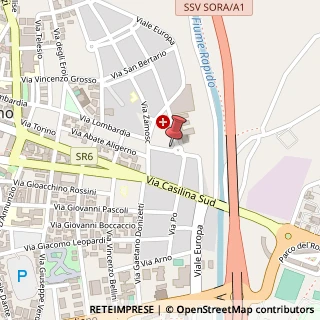 Mappa Via Tychy, 41, 03043 Cassino, Frosinone (Lazio)