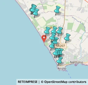 Mappa Passeggiata delle Sirene, 00042 Anzio RM, Italia (3.72063)