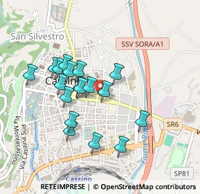 Mappa Via Mazzaroppi, 03043 Cassino FR, Italia (0.415)
