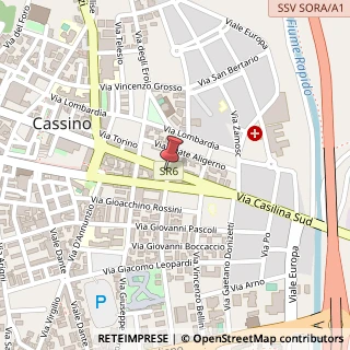 Mappa Via Enrico de Nicola, 201, 03043 Cassino, Frosinone (Lazio)
