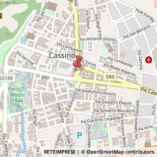 Mappa Via Secondino Pagano, 7, 03043 Cassino, Frosinone (Lazio)