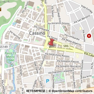 Mappa Corso della Repubblica,  177, 03043 Cassino, Frosinone (Lazio)