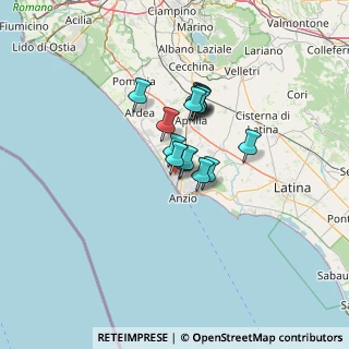 Mappa Via degli Olmi, 00042 Anzio RM, Italia (8.54067)