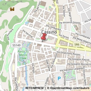 Mappa Piazza A. Labriola, 50, 03043 Cassino, Frosinone (Lazio)
