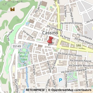 Mappa Corso della Repubblica, 66, 03043 Cassino, Frosinone (Lazio)