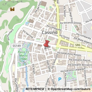 Mappa Viale Dante, 7, 03043 Cassino, Frosinone (Lazio)