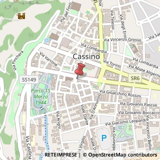 Mappa Piazza G. Diamare, 4, 03043 Cassino, Frosinone (Lazio)