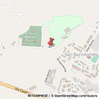 Mappa Via San Bartolomeo, 5, 03043 Cassino, Frosinone (Lazio)
