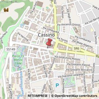 Mappa Corso della Repubblica,  139, 03100 Cassino, Frosinone (Lazio)