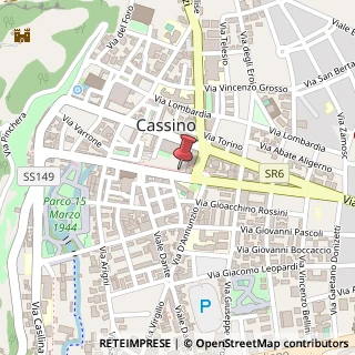 Mappa Corso della Repubblica, 151, 03043 Cassino, Frosinone (Lazio)