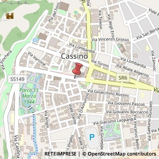 Mappa Corso della Repubblica, 76, 00343 Cassino, Frosinone (Lazio)