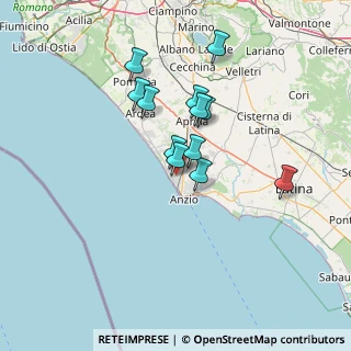 Mappa Via degli Aceri, 00042 Anzio RM, Italia (11.80917)