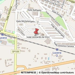 Mappa Viale Leonardo da Vinci, 74, 71036 Lucera, Foggia (Puglia)
