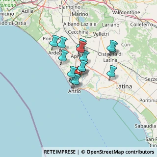 Mappa Via Cervicione, 00048 Anzio RM, Italia (9.95214)