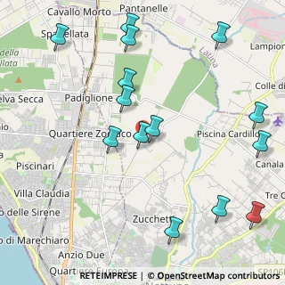 Mappa Via Cervicione, 00048 Anzio RM, Italia (2.65929)