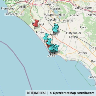 Mappa Viale delle Cerase Marine, 00042 Anzio RM, Italia (7.12417)