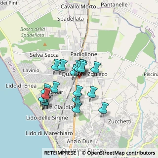 Mappa Via Valmontone, 00042 Anzio RM, Italia (1.459)