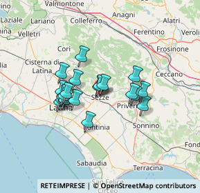 Mappa Via della Speranza, 04018 Sezze LT, Italia (10.8975)