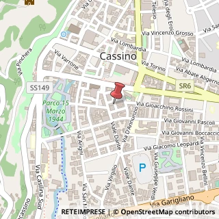 Mappa Via T. Tasso, 11, 03043 Cassino, Frosinone (Lazio)