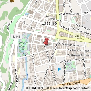 Mappa Viale Dante, 42, 03043 Cassino, Frosinone (Lazio)