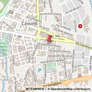 Mappa Via rossini 88, 03043 Cassino, Frosinone (Lazio)